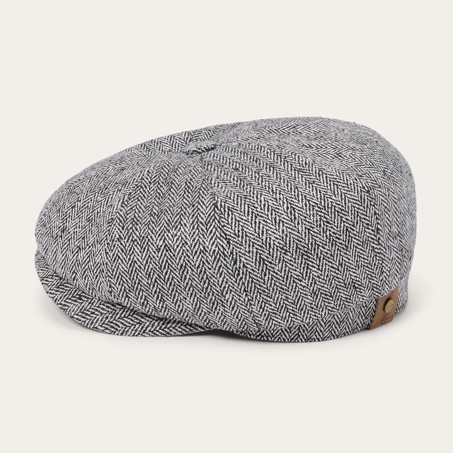 Herringbone Silk Hatteras Black Herringbone | Stetson