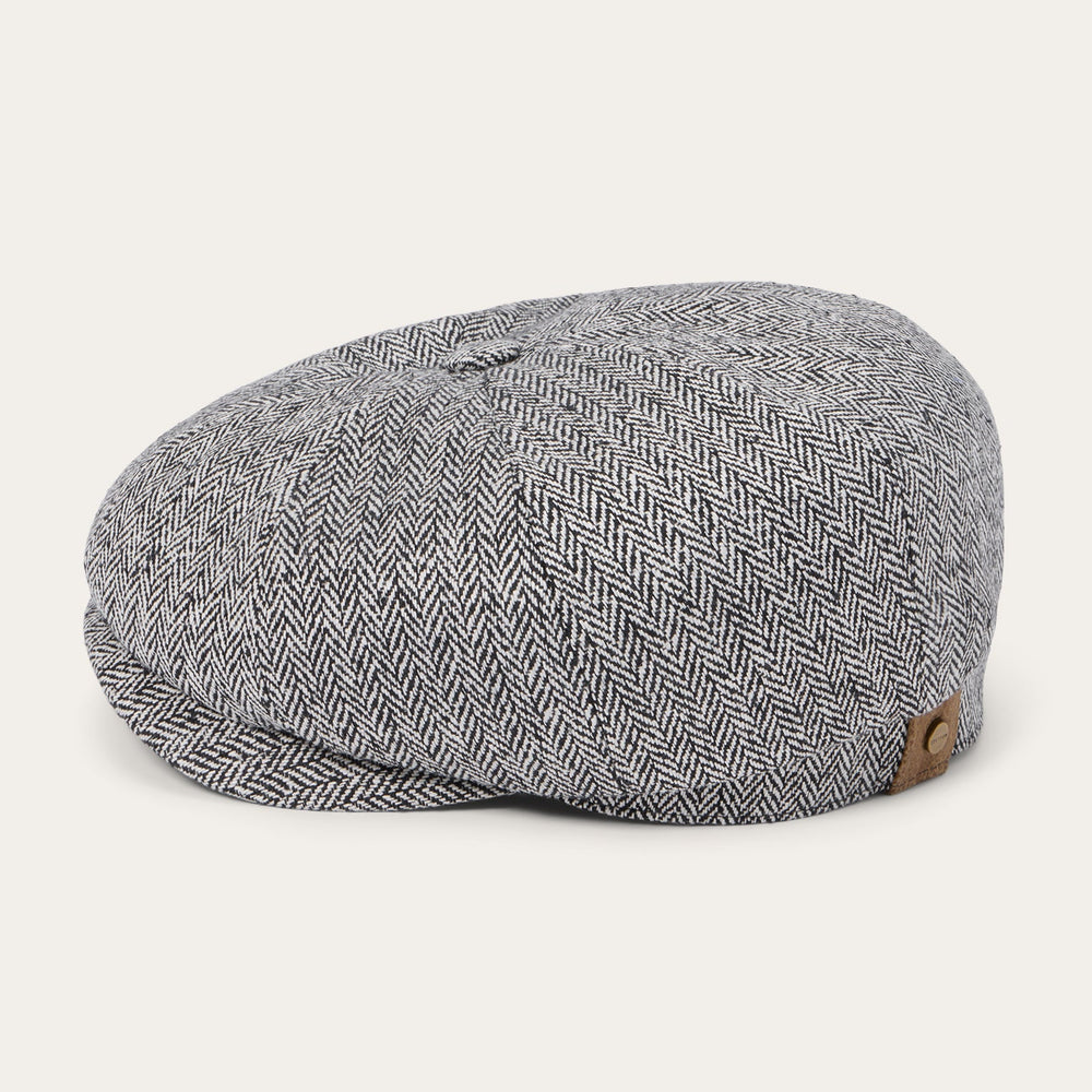 Herringbone Silk Hatteras Black Herringbone | Stetson