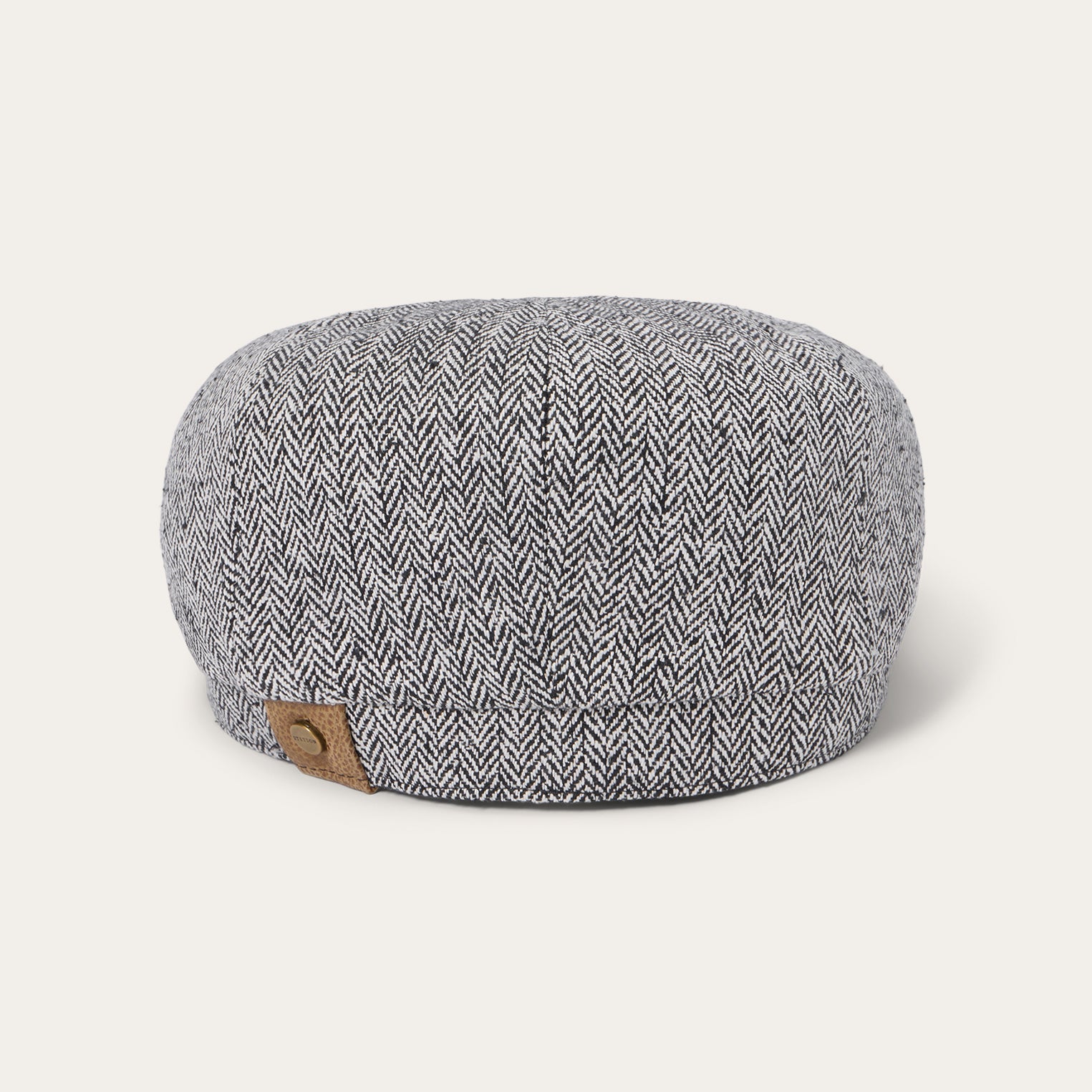 Herringbone Silk Hatteras Black Herringbone | Stetson