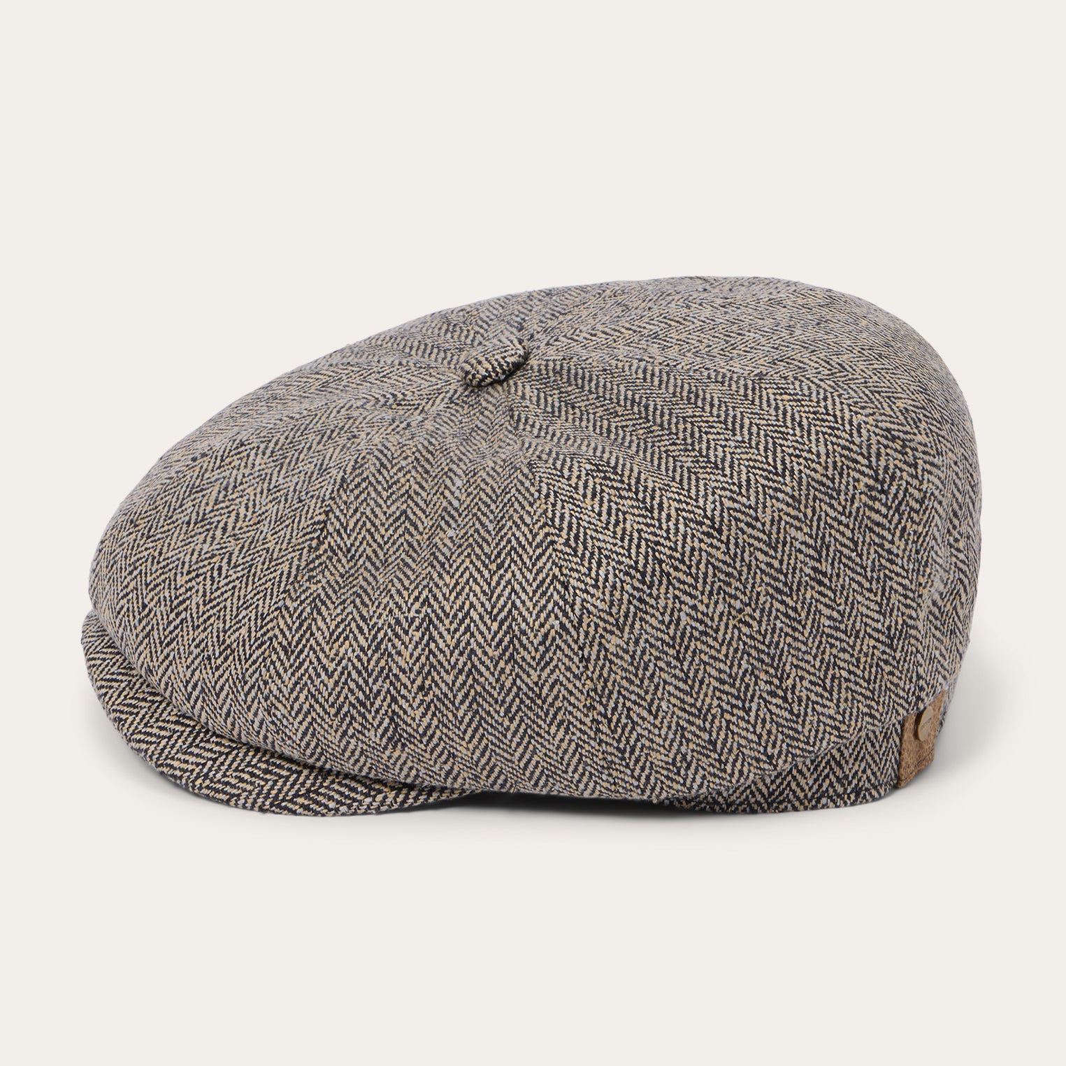 Herringbone Silk Hatteras Black/Brown Herringbone | Stetson