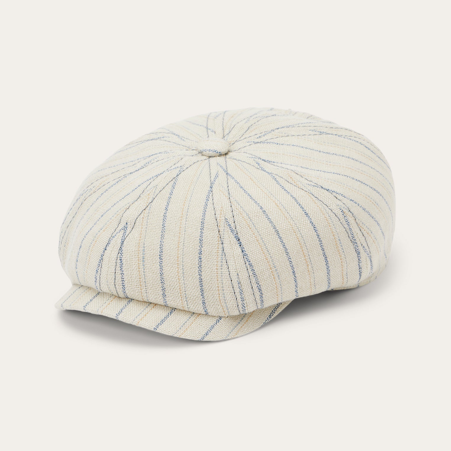 Striped Linen Hatteras Off White With Stripes | Stetson