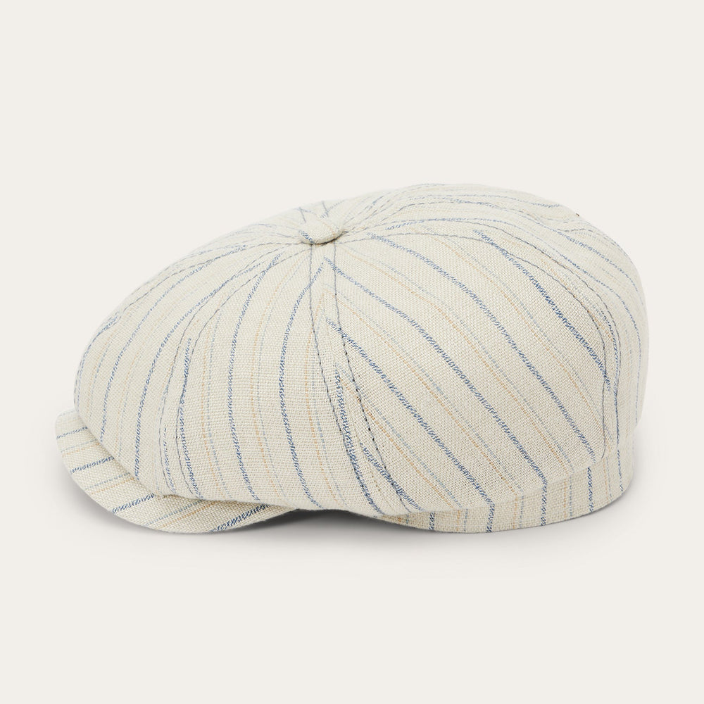 Striped Linen Hatteras Off White With Stripes | Stetson