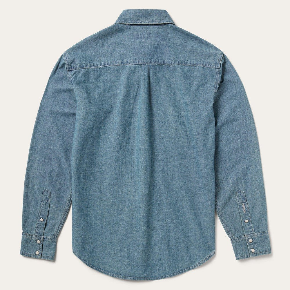 Chambray Denim Shirt Blue | Stetson