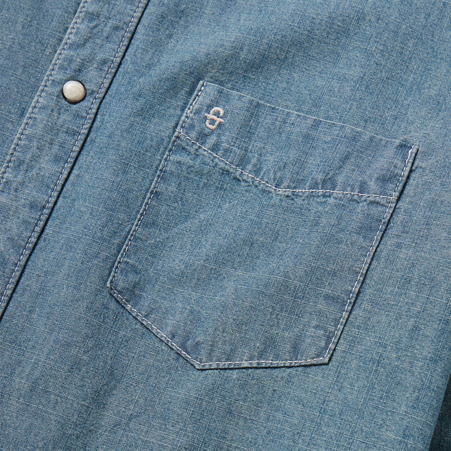 Chambray Denim Shirt Blue | Stetson