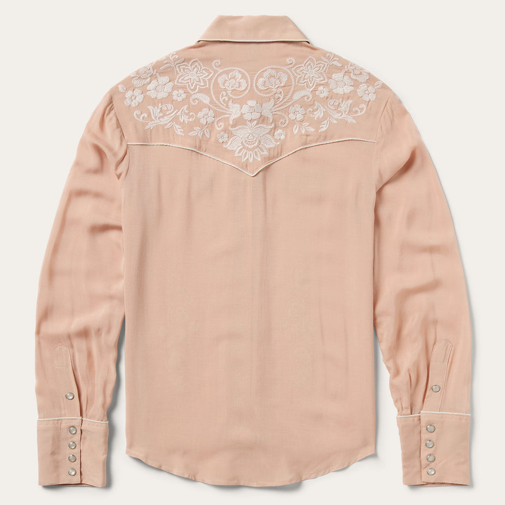 Blush Embroidered Western Shirt Pink | Stetson