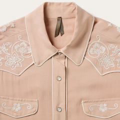 Blush Embroidered Western Shirt Pink | Stetson