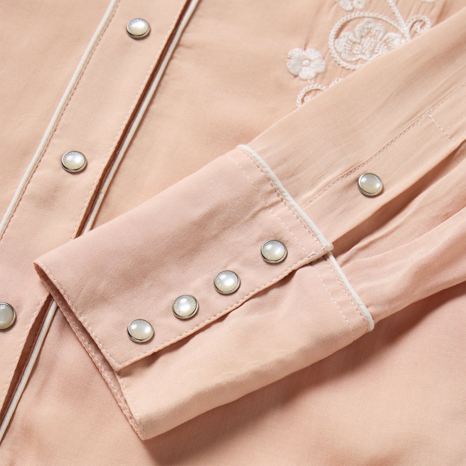 Blush Embroidered Western Shirt Pink | Stetson