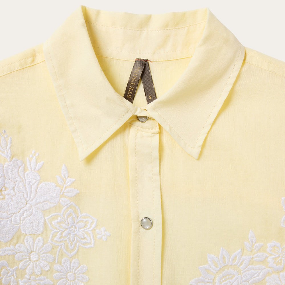 Embroidered Western Shirt Yellow | Stetson