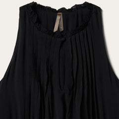 Solid Sleeveless Prairie Dress Black | Stetson