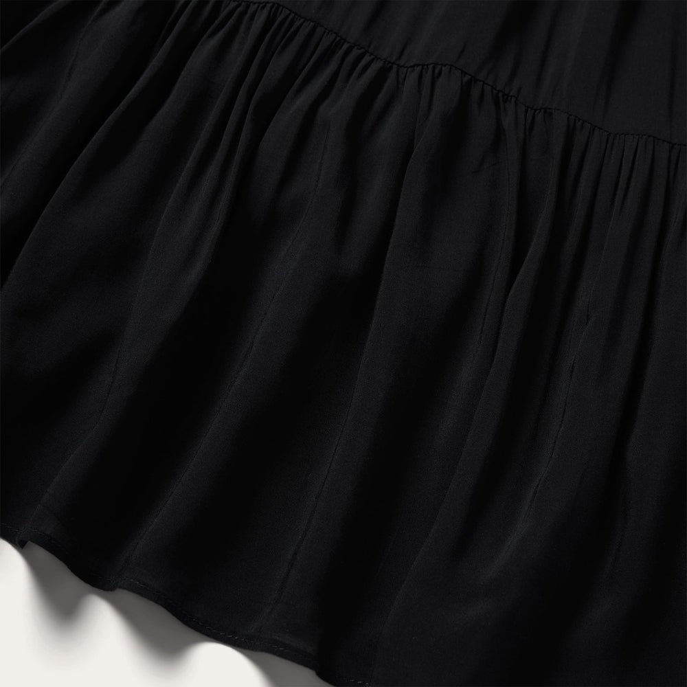 Solid Sleeveless Prairie Dress Black | Stetson