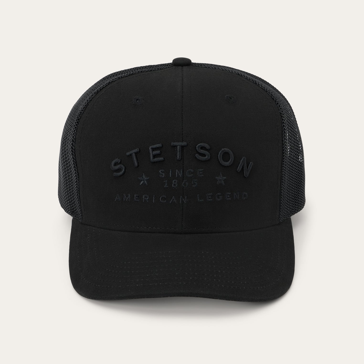 American Legend Trucker Cap Black/Black | Stetson