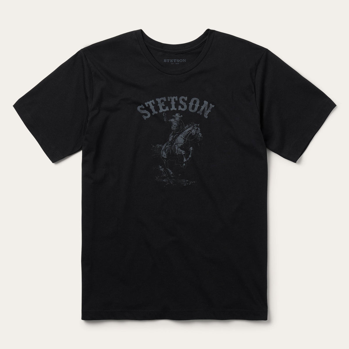 Bronco Rider Graphic Tee Black | Stetson