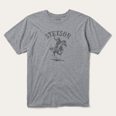 Bronco Rider Graphic Tee Grey | Stetson
