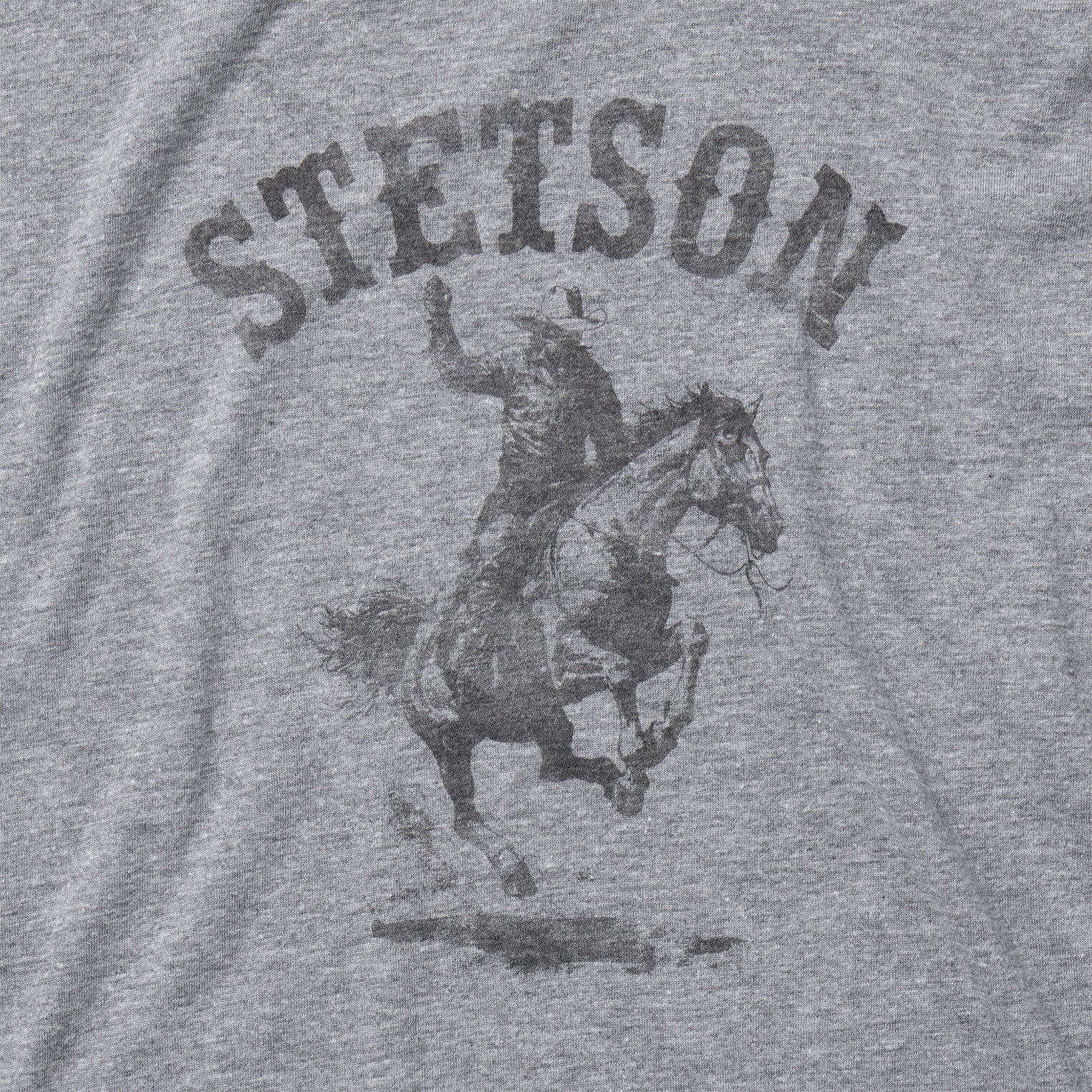 Bronco Rider Graphic Tee Grey | Stetson
