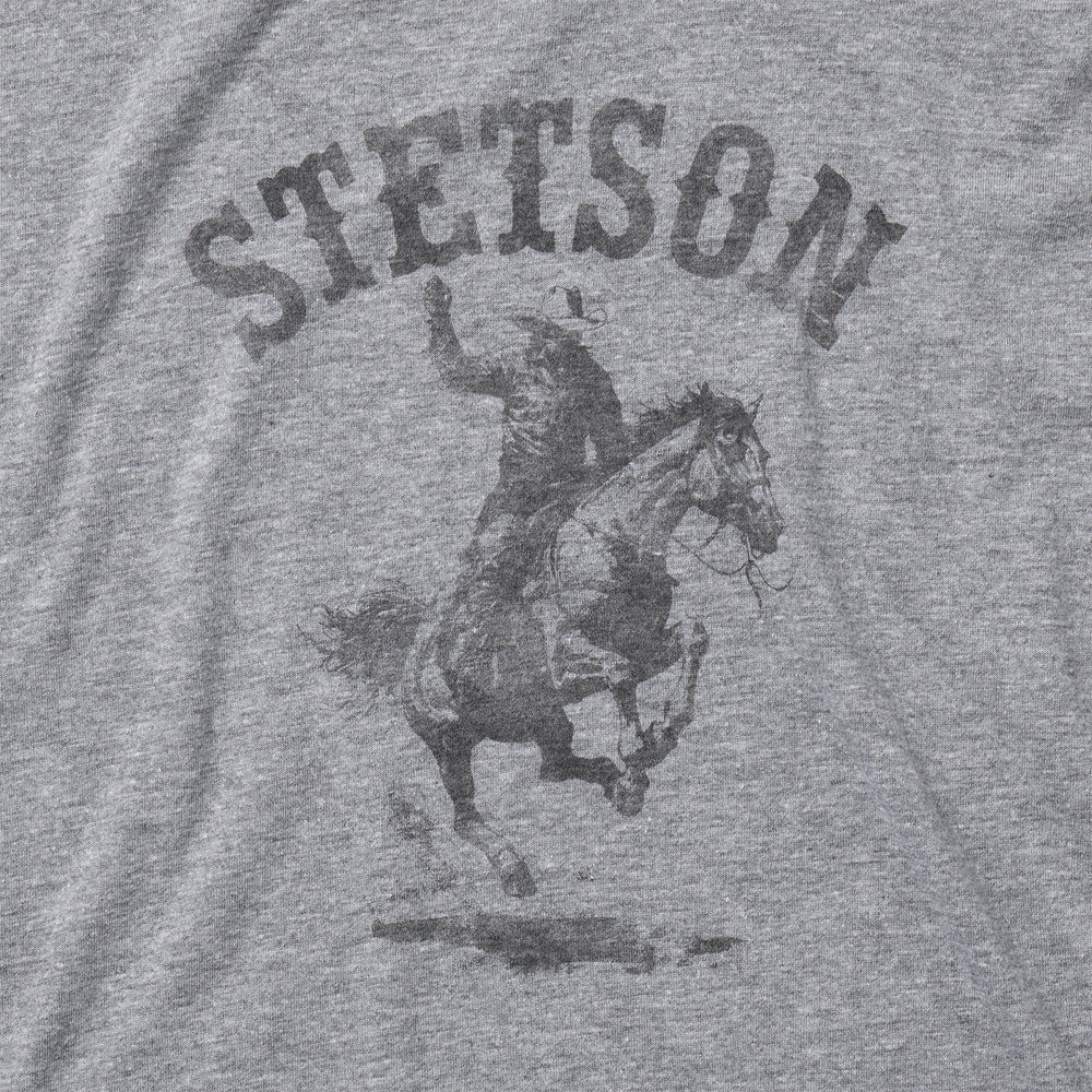 Bronco Rider Graphic Tee Grey | Stetson