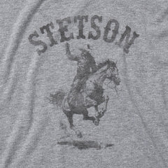 Bronco Rider Graphic Tee Grey | Stetson
