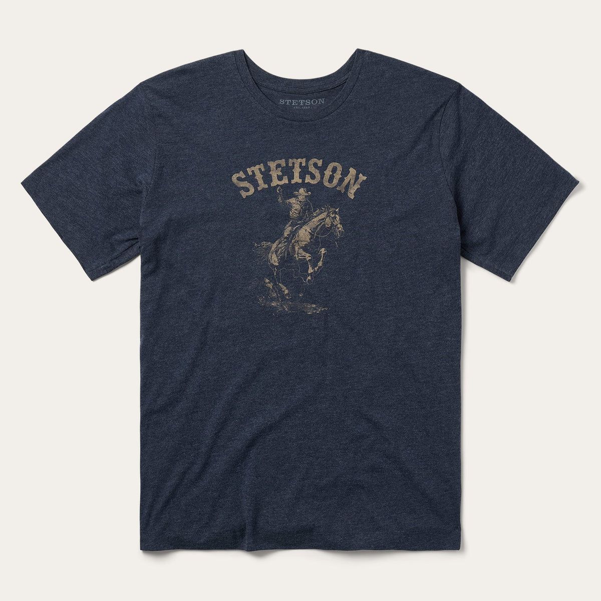 Bronco Rider Graphic Tee Blue | Stetson