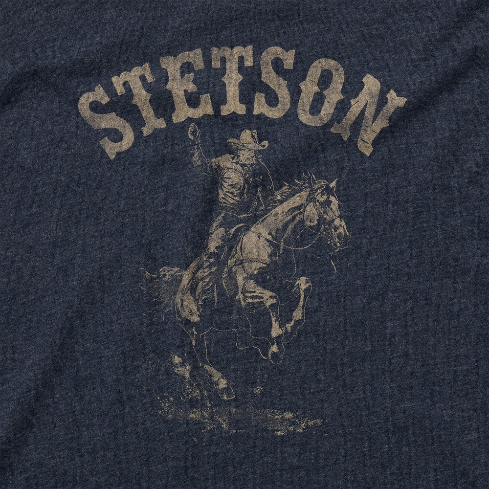 Bronco Rider Graphic Tee Blue | Stetson