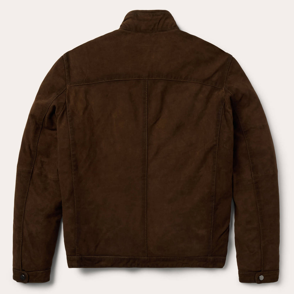 Suede Moto Jacket Brown | Stetson