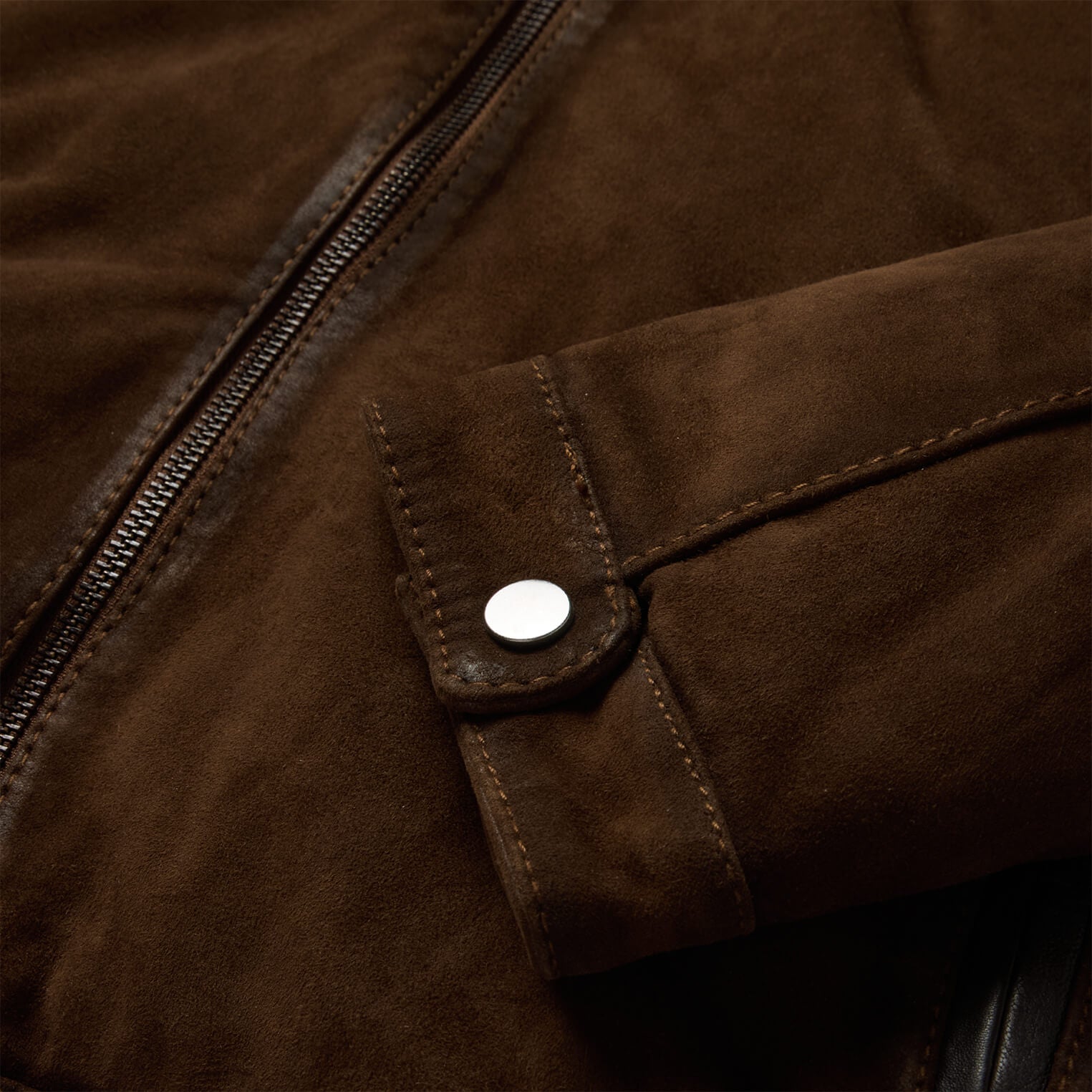 Suede Moto Jacket Brown | Stetson