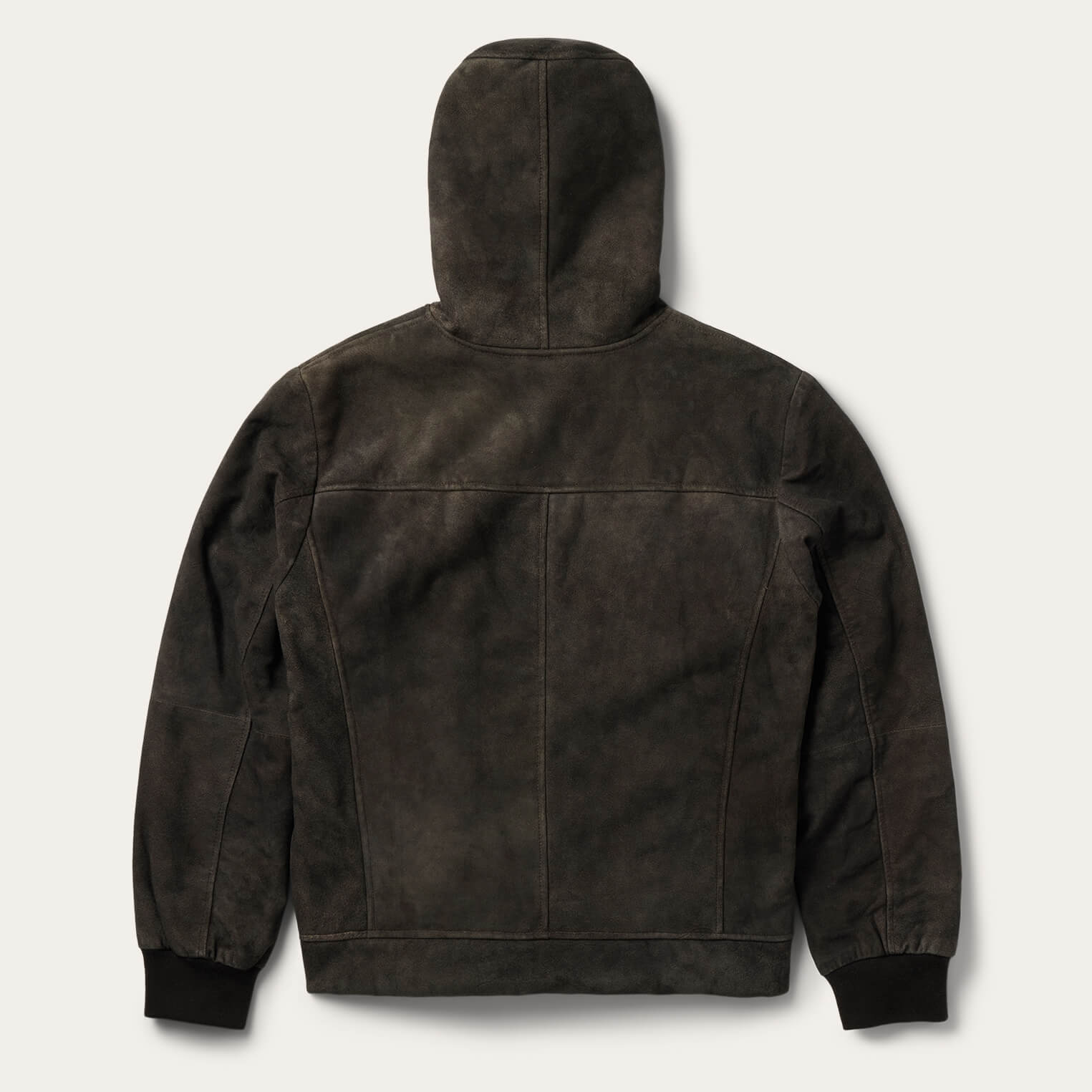 Suede Hooded Jacket Brown | Stetson