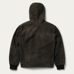 Suede Hooded Jacket Brown | Stetson