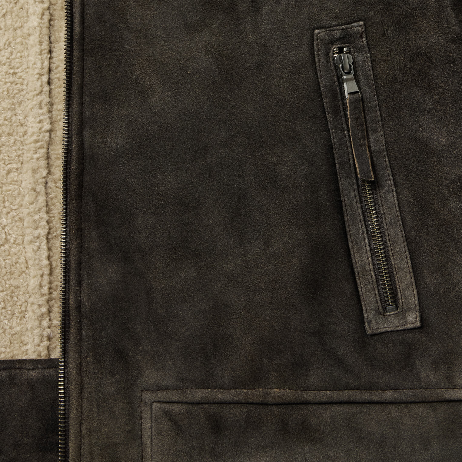 Suede Hooded Jacket Brown | Stetson