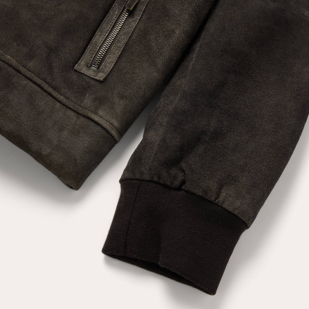 Suede Hooded Jacket Brown | Stetson