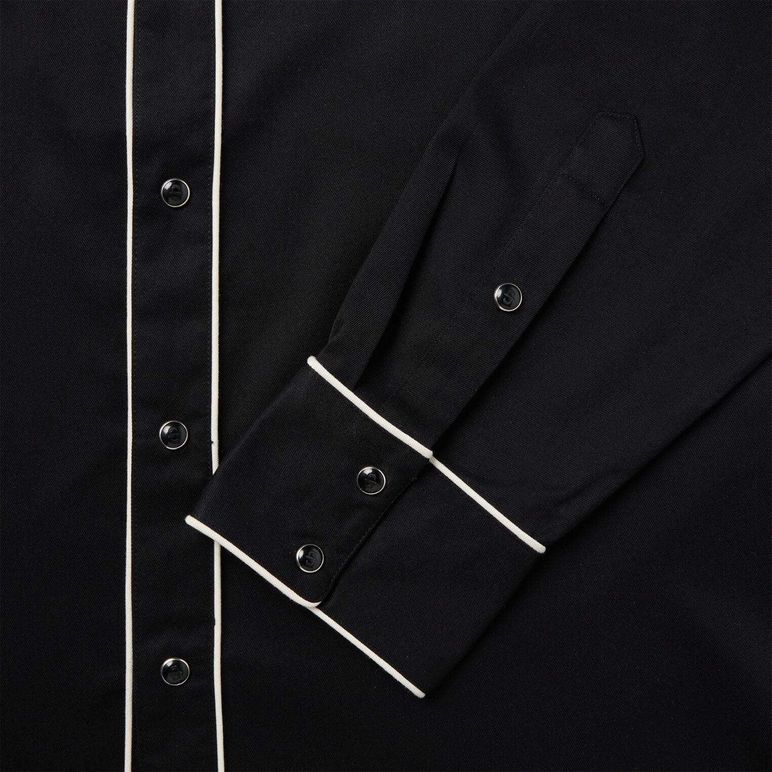 Vintage Piped Western Shirt Black | Stetson