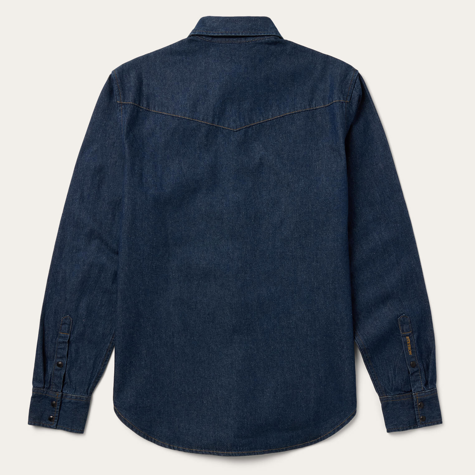 Boot Stitch Raw Denim Shirt Blue | Stetson