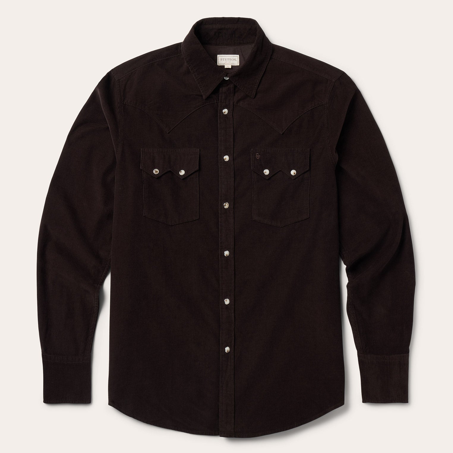 Corduroy Western Shirt Brown | Stetson
