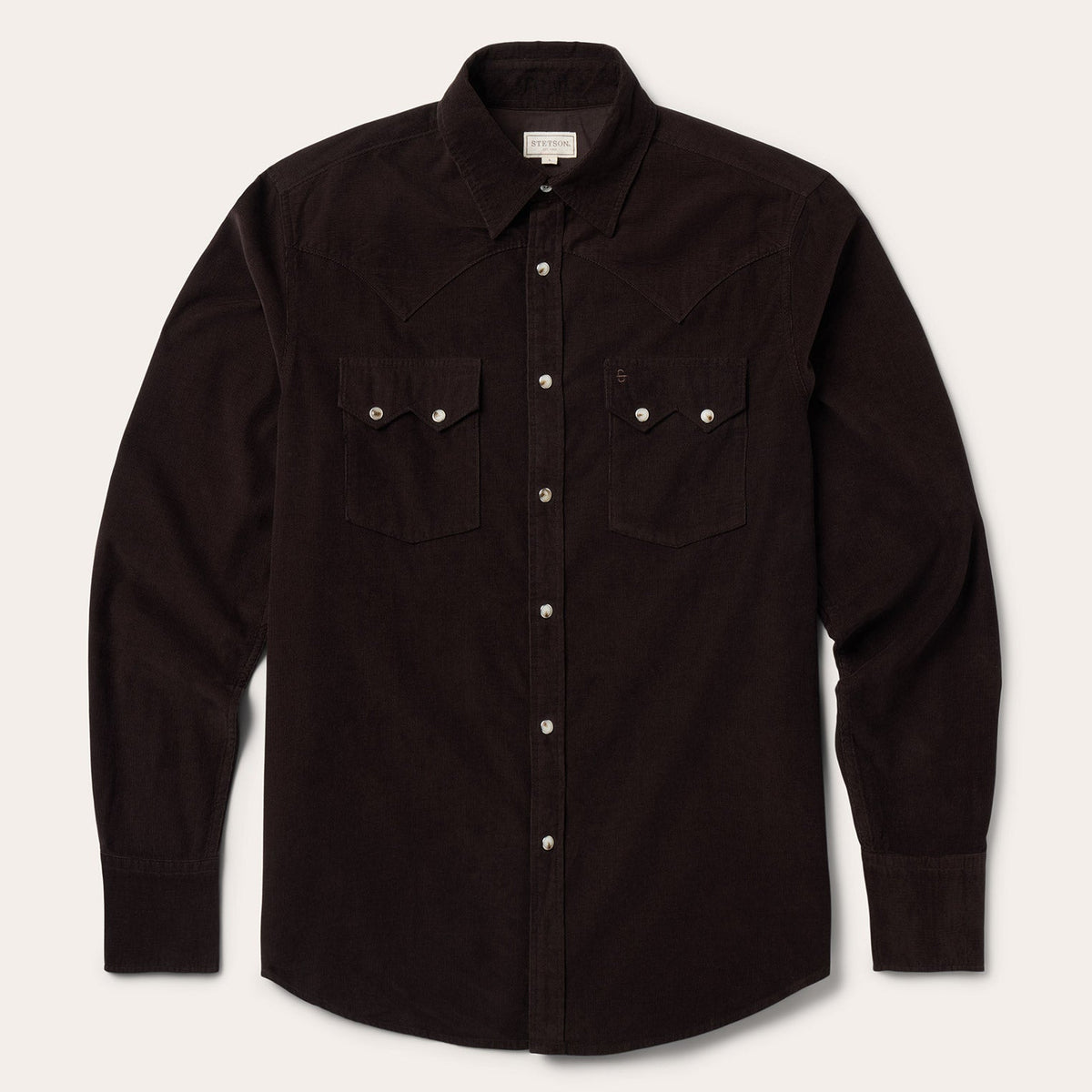 Corduroy Western Shirt Brown | Stetson