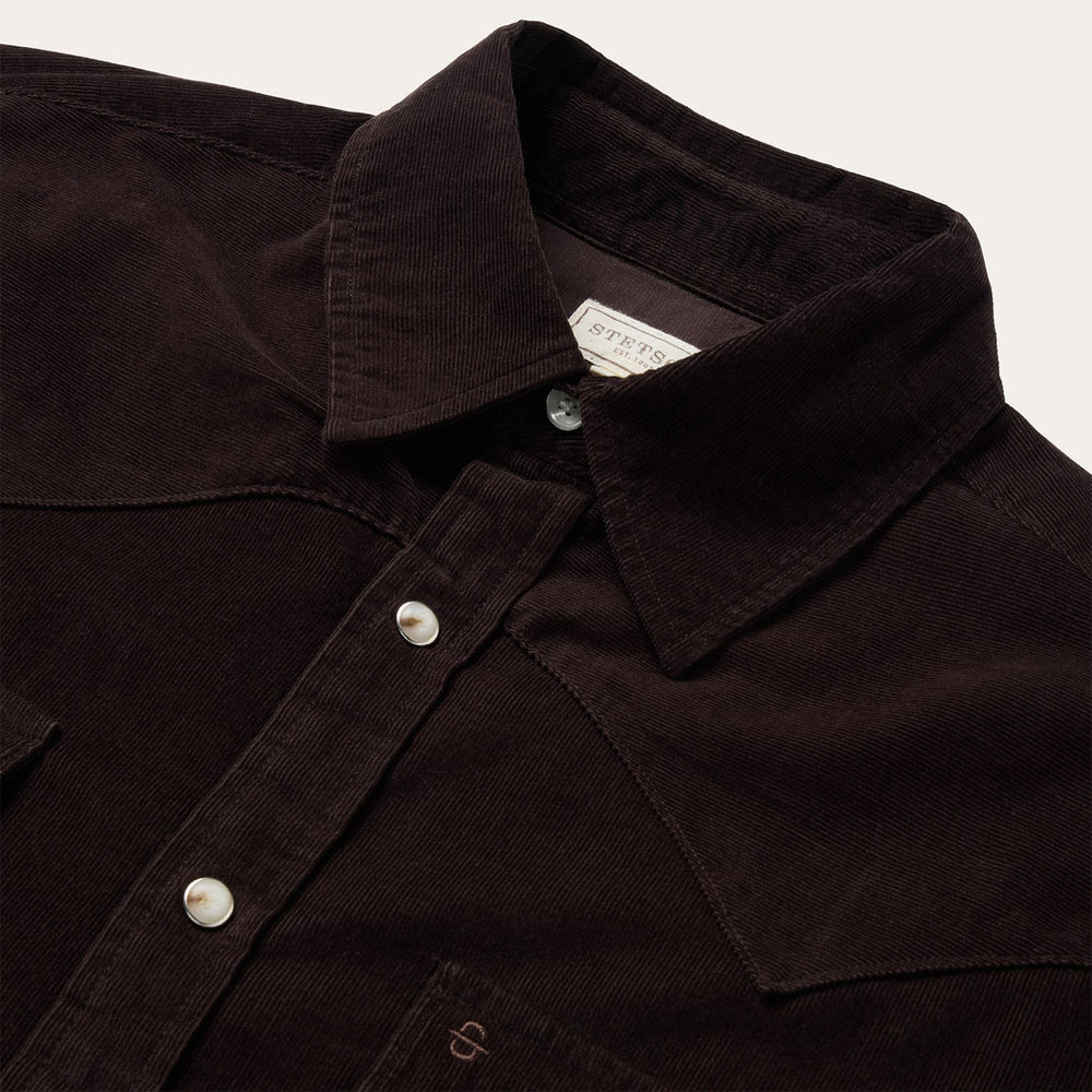 Corduroy Western Shirt Brown | Stetson