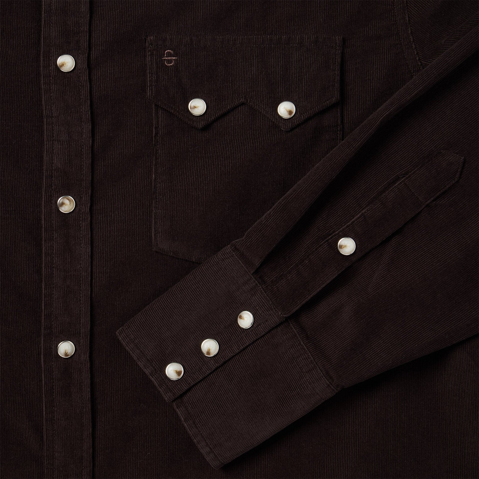 Corduroy Western Shirt Brown | Stetson