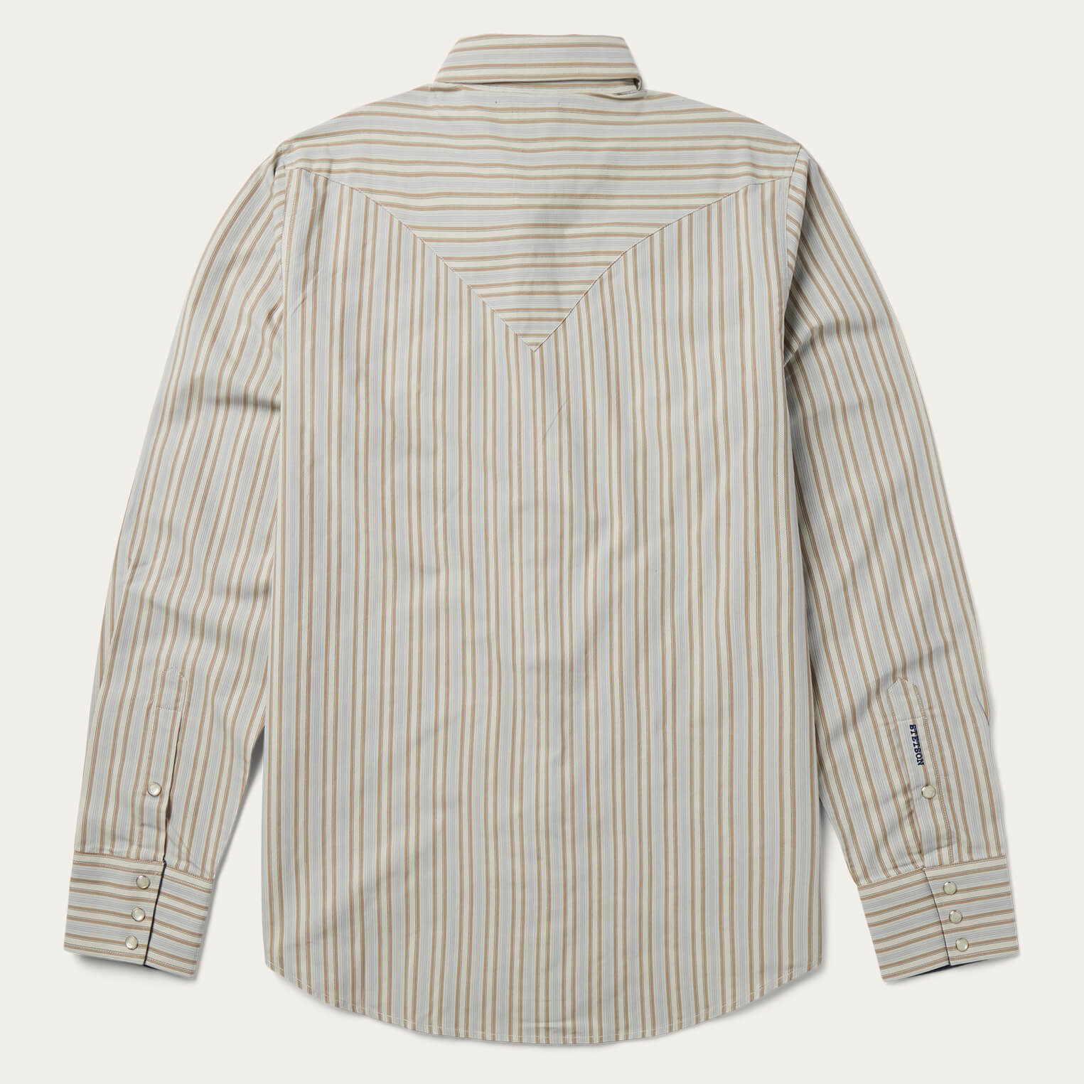 Ticking Stripe Western Shirt Brown | Stetson