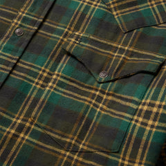 Brushed Flannel Western Shirt Green | Stetson