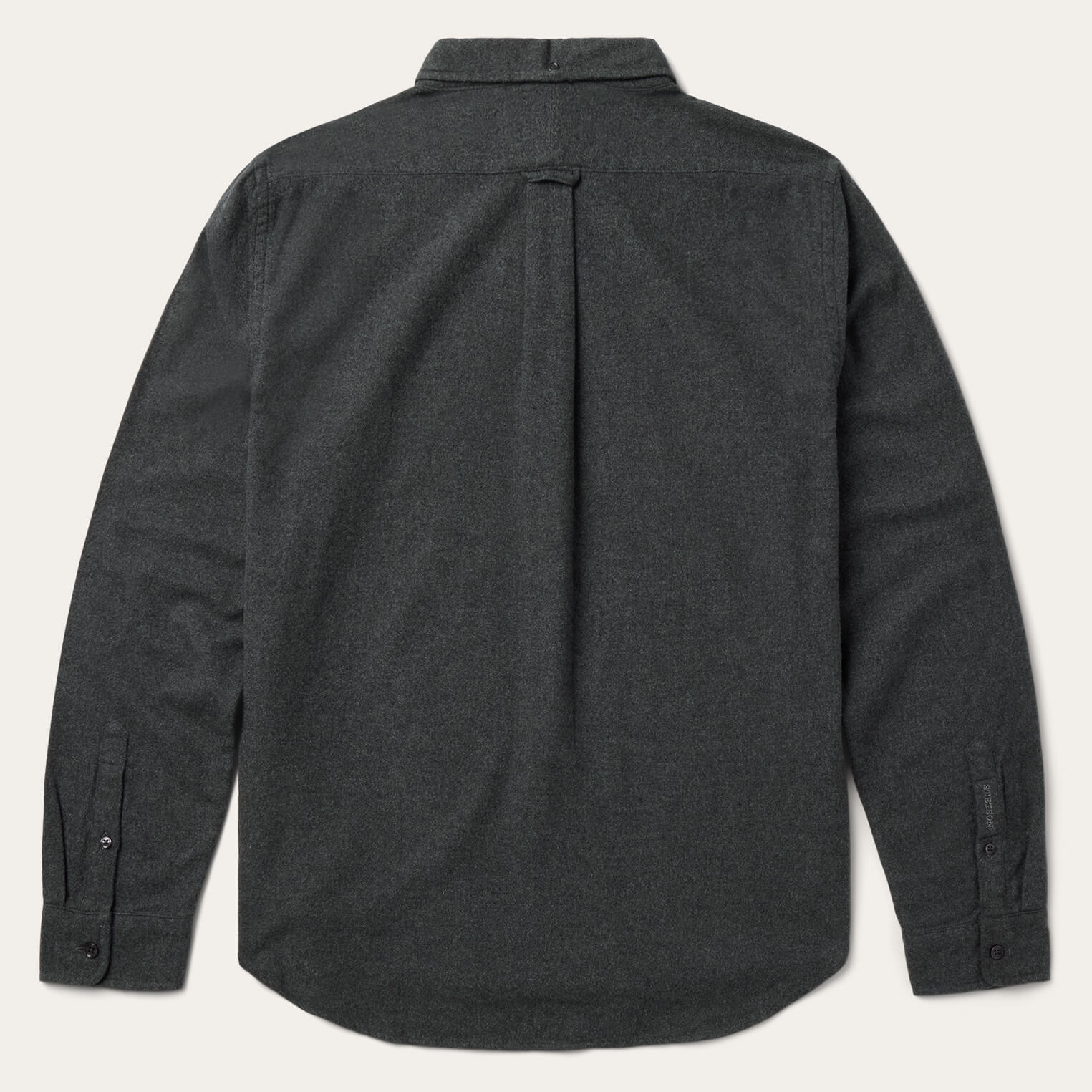 Heathered Flannel Button-Down Shirt Grey | Stetson