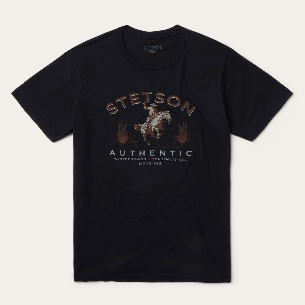 Stetson Authentic Graphic Tee Black | Stetson