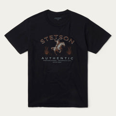 Stetson Authentic Graphic Tee Black | Stetson