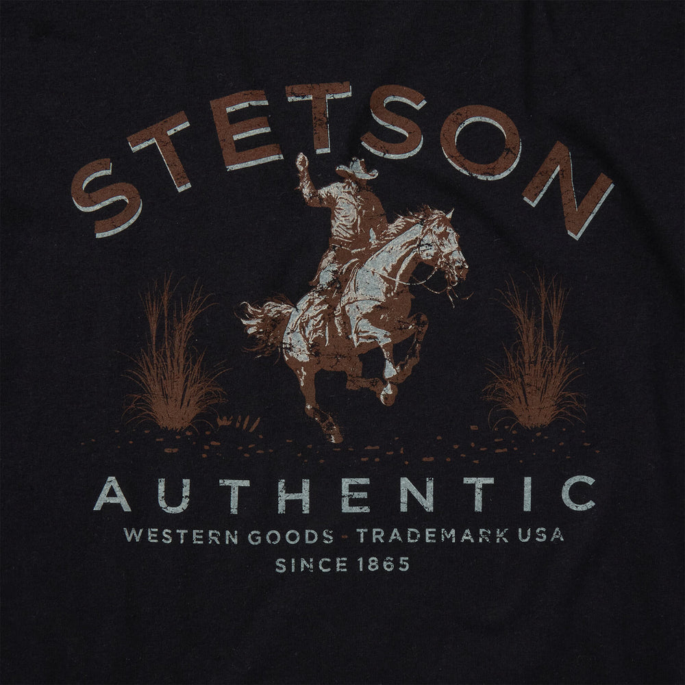 Stetson Authentic Graphic Tee Black | Stetson
