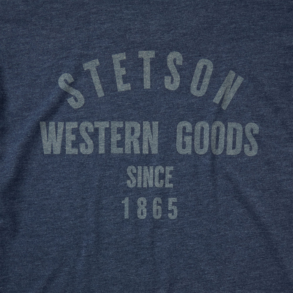 Western Goods Graphic Tee Blue | Stetson