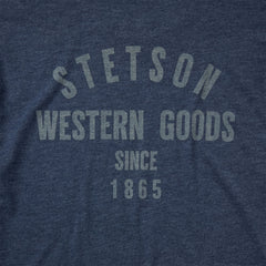 Western Goods Graphic Tee Blue | Stetson