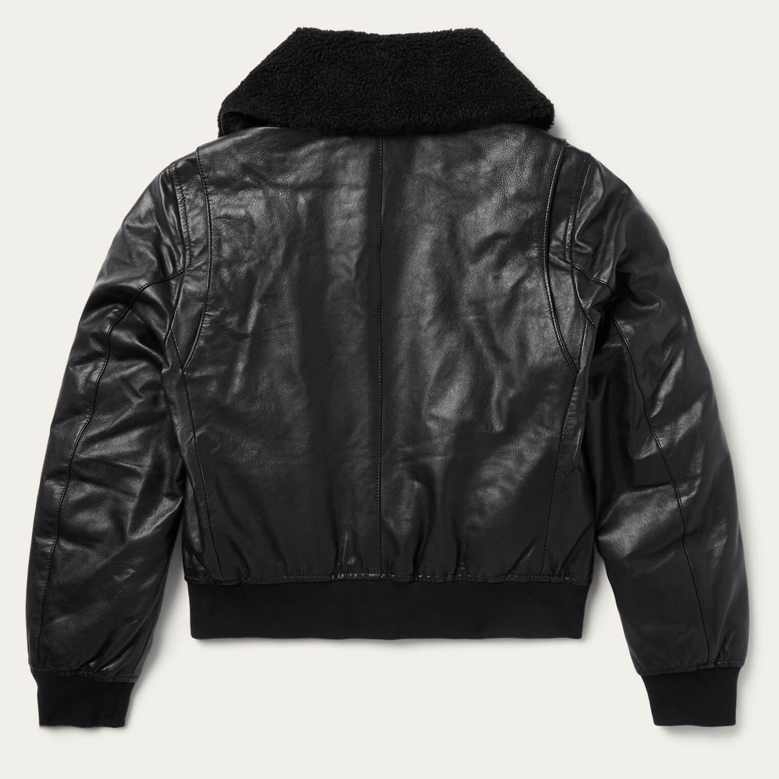 Leather Bomber Jacket Black | Stetson
