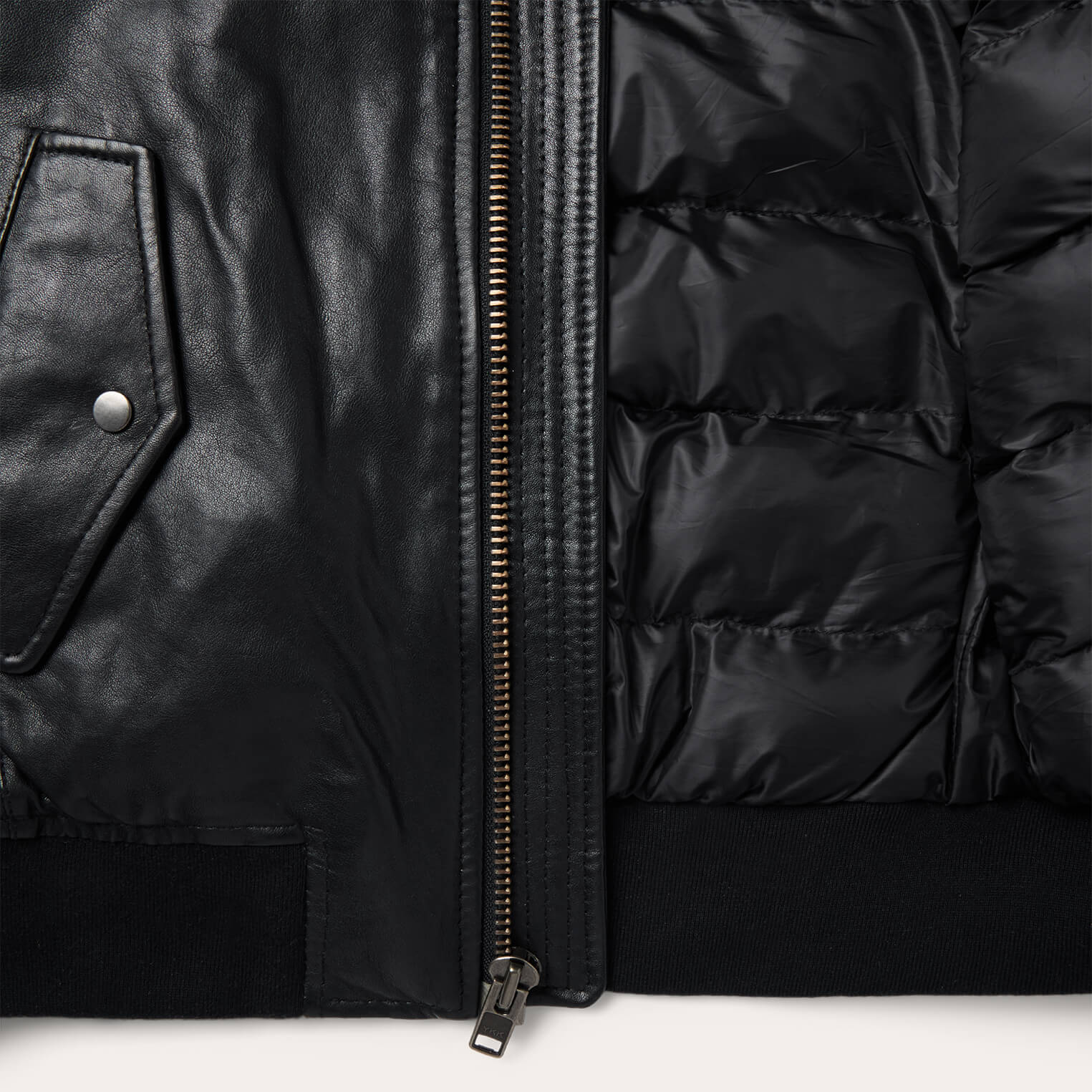 Leather Bomber Jacket Black | Stetson