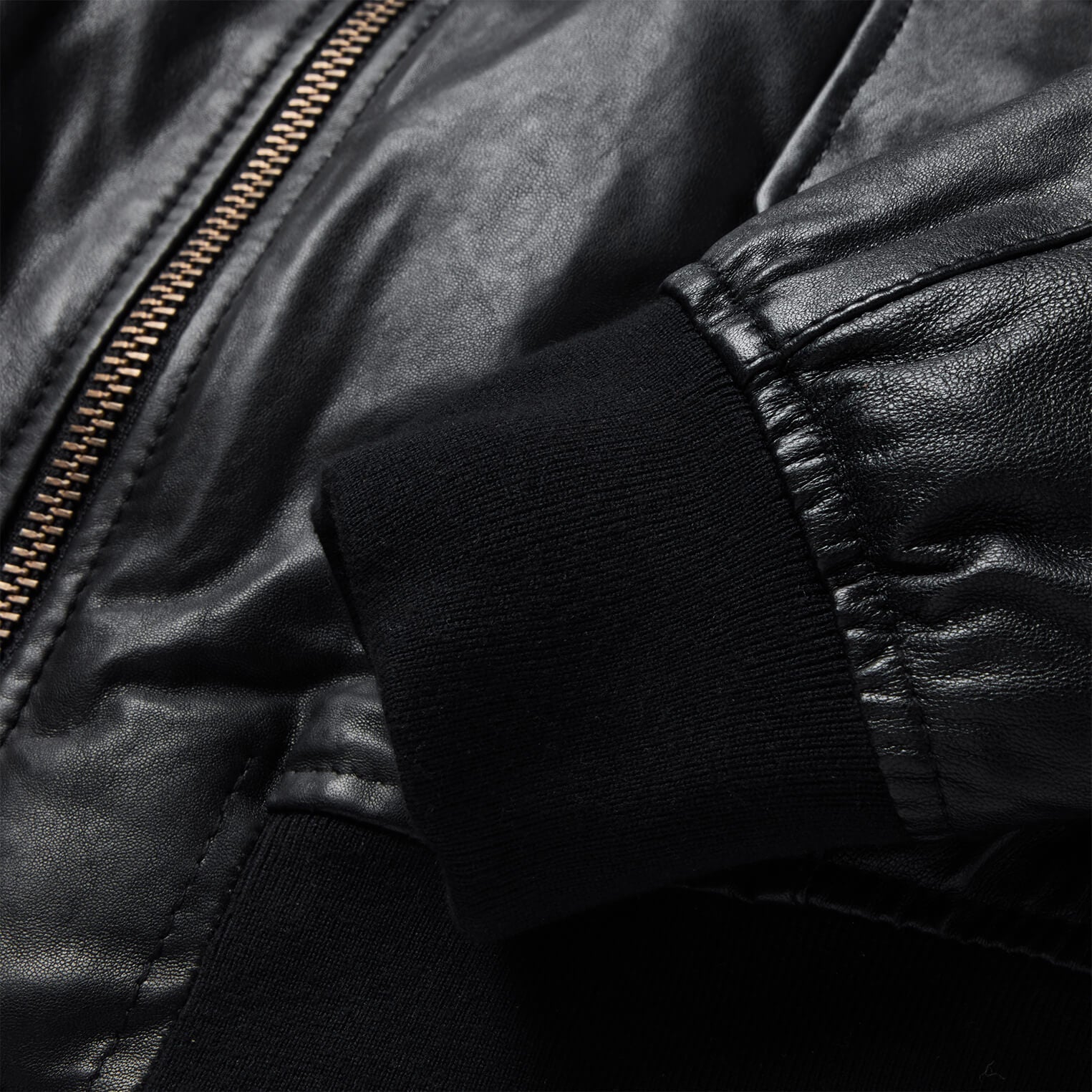 Leather Bomber Jacket Black | Stetson