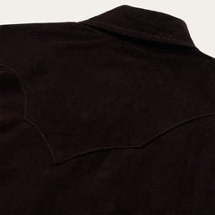 Corduroy Denim Western Shirt Brown | Stetson