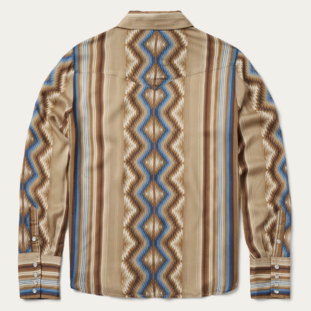 Sand Serape Print Shirt Tan | Stetson