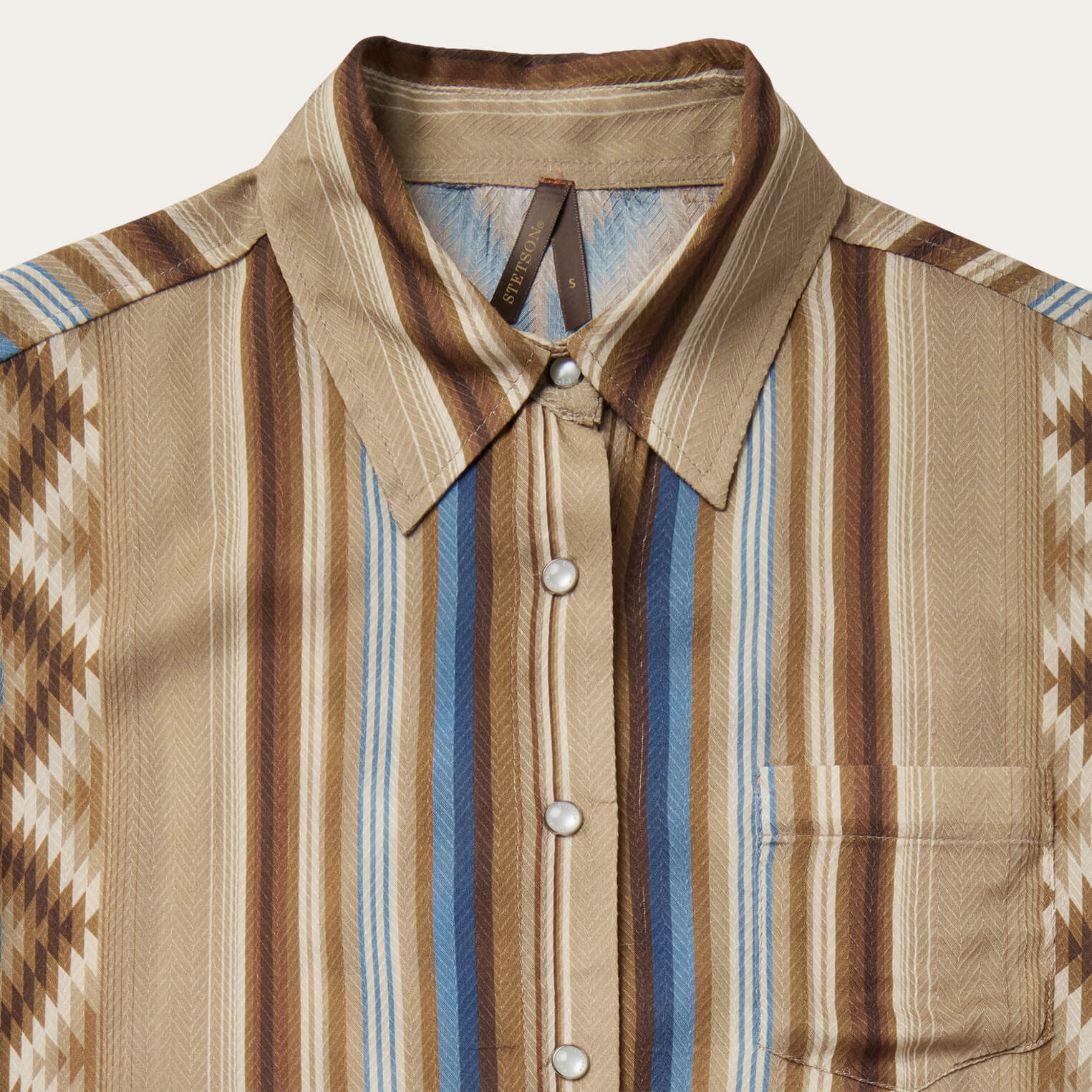 Sand Serape Print Shirt Tan | Stetson