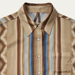 Sand Serape Print Shirt Tan | Stetson