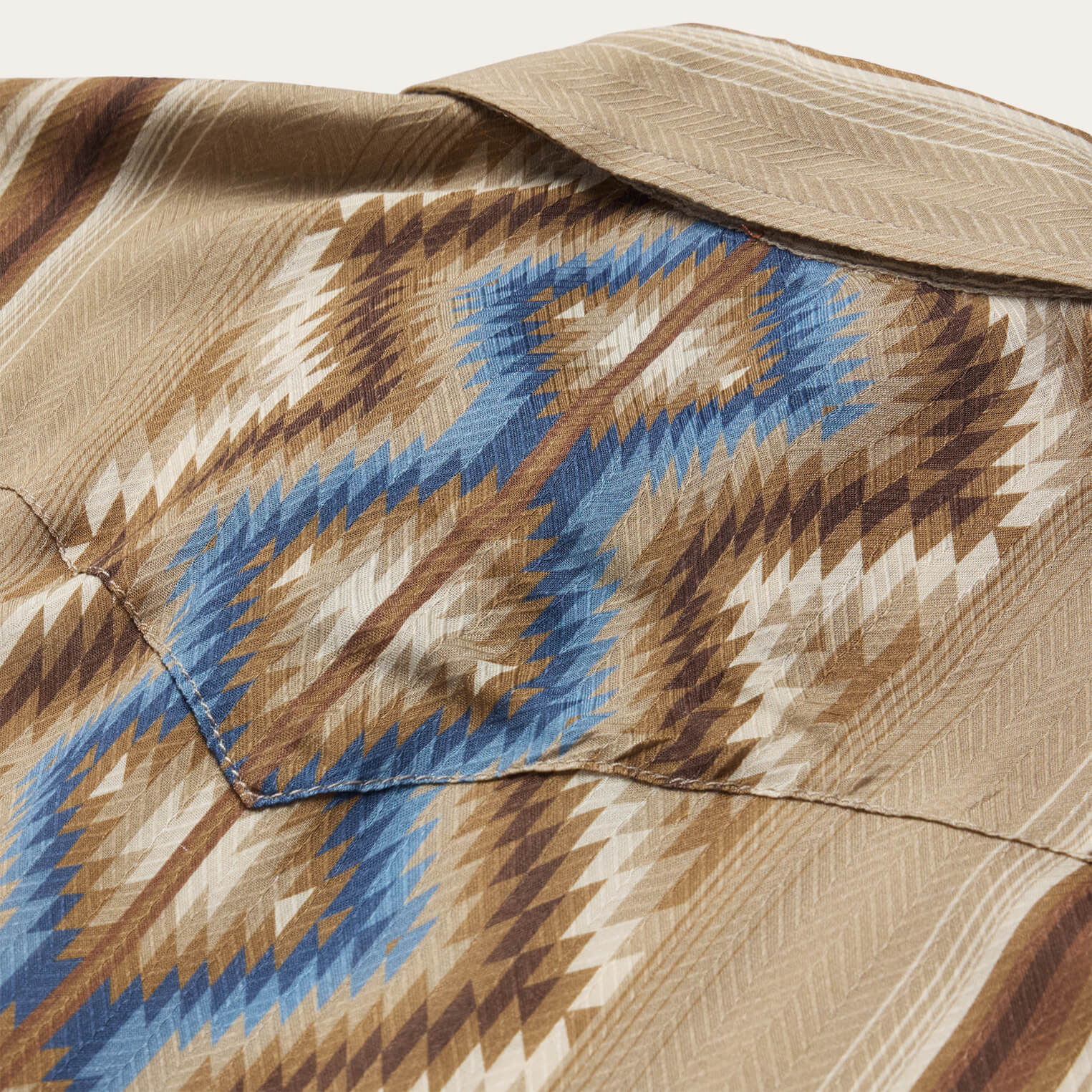 Sand Serape Print Shirt Tan | Stetson